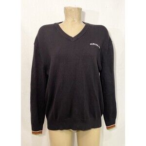 VINTAGE Burger King Sweater L Large 44" Black Manager Uniform Employee Workwear